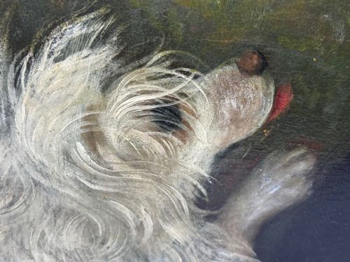 VICTORIAN OIL PAINTING ELIZA MADDOCK ONCHAN ISLE OF MAN HAVANESE DOG - ADDITIONAL PHOTO 8