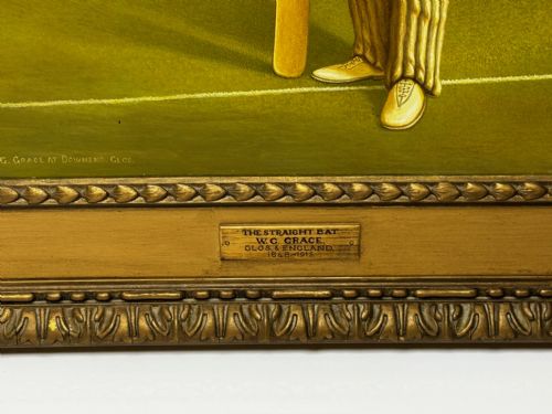 VICTORIAN OIL PAINTING PORTRAIT CRICKETER WILLIAM GILBERT GRACE - ADDITIONAL PHOTO 5