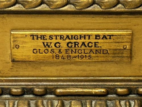 VICTORIAN OIL PAINTING PORTRAIT CRICKETER WILLIAM GILBERT GRACE - ADDITIONAL PHOTO 6