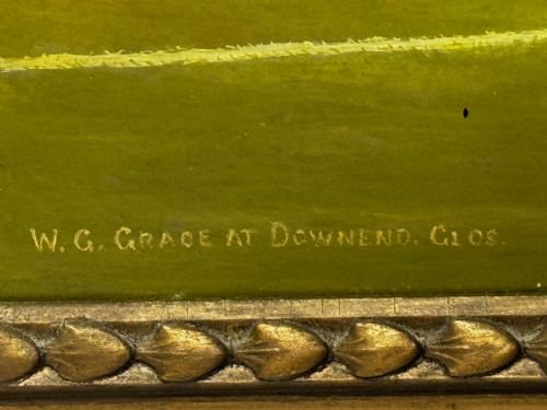 VICTORIAN OIL PAINTING PORTRAIT CRICKETER WILLIAM GILBERT GRACE - ADDITIONAL PHOTO 7