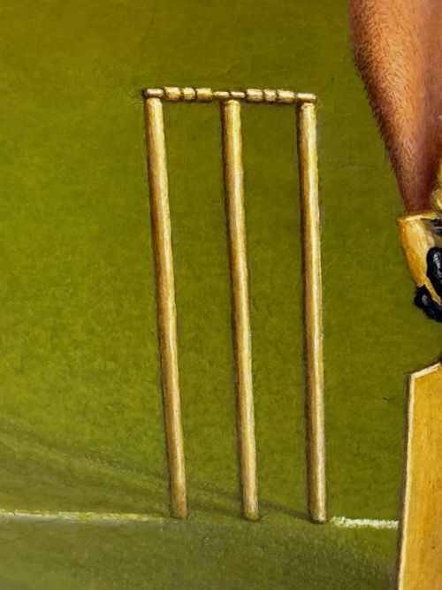 VICTORIAN OIL PAINTING PORTRAIT CRICKETER WILLIAM GILBERT GRACE - ADDITIONAL PHOTO 19