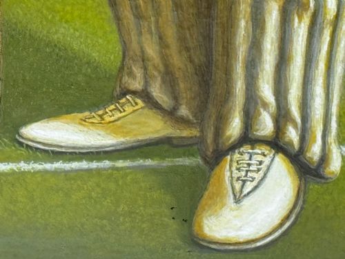 VICTORIAN OIL PAINTING PORTRAIT CRICKETER WILLIAM GILBERT GRACE - ADDITIONAL PHOTO 25