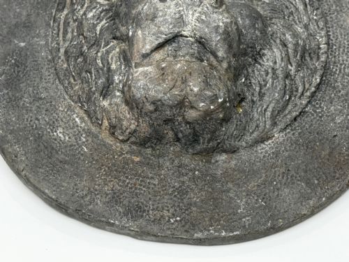 GEORGIAN LEAD REGAL LION GARDEN FOUNTAIN CROWN FINIAL SCULPTURE - ADDITIONAL PHOTO 3