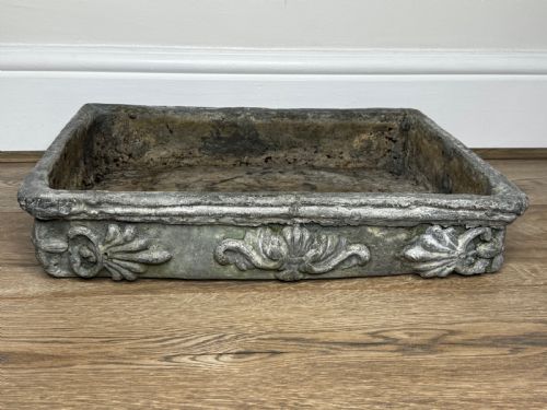 GEORGIAN SMALL POPPY WINDOW SILL LEAD GARDEN PLANTER - ADDITIONAL PHOTO 4
