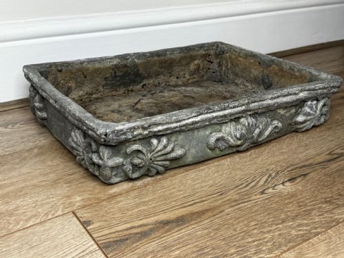 GEORGIAN SMALL POPPY WINDOW SILL LEAD GARDEN PLANTER - ADDITIONAL PHOTO 5