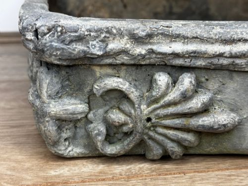 GEORGIAN SMALL POPPY WINDOW SILL LEAD GARDEN PLANTER - ADDITIONAL PHOTO 7