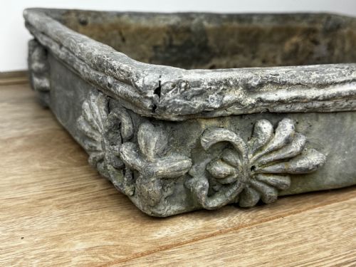 GEORGIAN SMALL POPPY WINDOW SILL LEAD GARDEN PLANTER - ADDITIONAL PHOTO 9