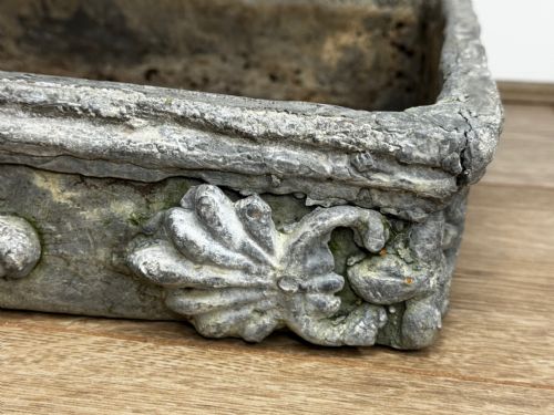 GEORGIAN SMALL POPPY WINDOW SILL LEAD GARDEN PLANTER - ADDITIONAL PHOTO 19