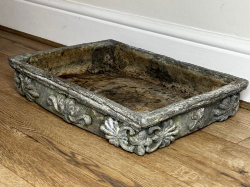 GEORGIAN SMALL POPPY WINDOW SILL LEAD GARDEN PLANTER - ADDITIONAL PHOTO 20