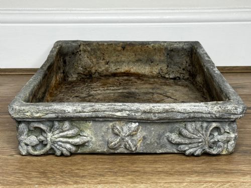 GEORGIAN SMALL POPPY WINDOW SILL LEAD GARDEN PLANTER - ADDITIONAL PHOTO 26