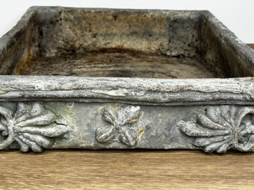 GEORGIAN SMALL POPPY WINDOW SILL LEAD GARDEN PLANTER - ADDITIONAL PHOTO 28