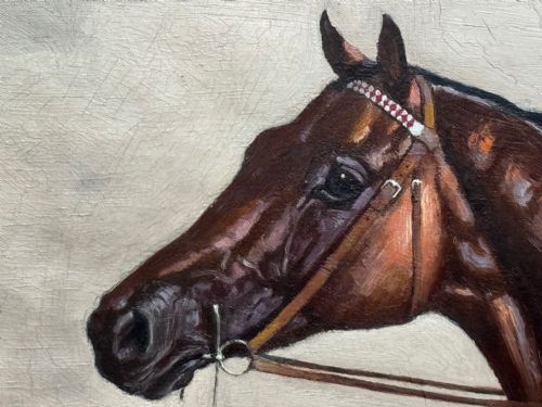19TH CENTURY OIL PAINTING MELTON RACE HORSE JOCKEY WITH FRED ARCHER UP - ADDITIONAL PHOTO 25
