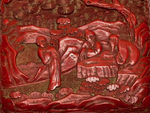 QING DYNASTY 19TH CENTURY CINNABAR LACQUERED ENAMEL TRINKET BOX - ADDITIONAL PHOTO 5