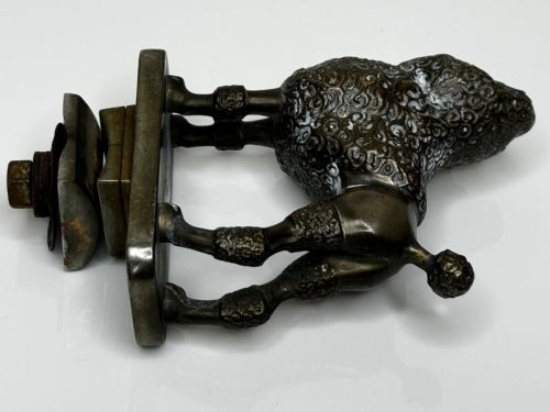 ART DECO BRONZE POODLE DOG CLASSIC CAR MASCOT - ADDITIONAL PHOTO 11