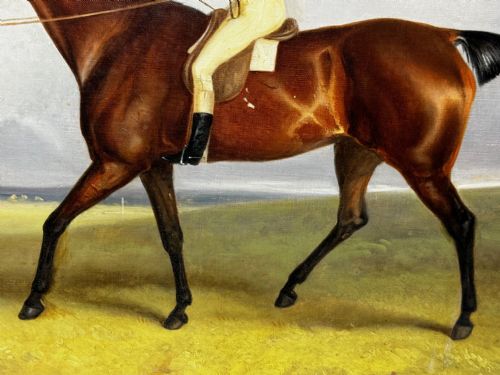 OIL PAINTING RACE HORSE WINNER BESSY BAY HUNTER JOCKEY RIDING C1831 - ADDITIONAL PHOTO 20