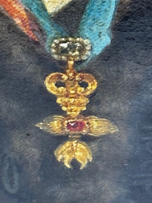 19TH CENTURY OIL PAINTING PORTRAIT ROYAL KING GEORGE IV ROYAL GARTER - ADDITIONAL PHOTO 13