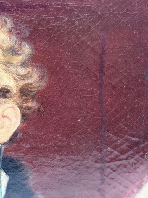 19TH CENTURY OIL PAINTING PORTRAIT ROYAL KING GEORGE IV ROYAL GARTER - ADDITIONAL PHOTO 14