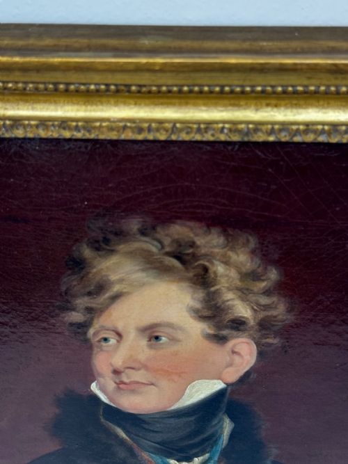 19TH CENTURY OIL PAINTING PORTRAIT ROYAL KING GEORGE IV ROYAL GARTER - ADDITIONAL PHOTO 24