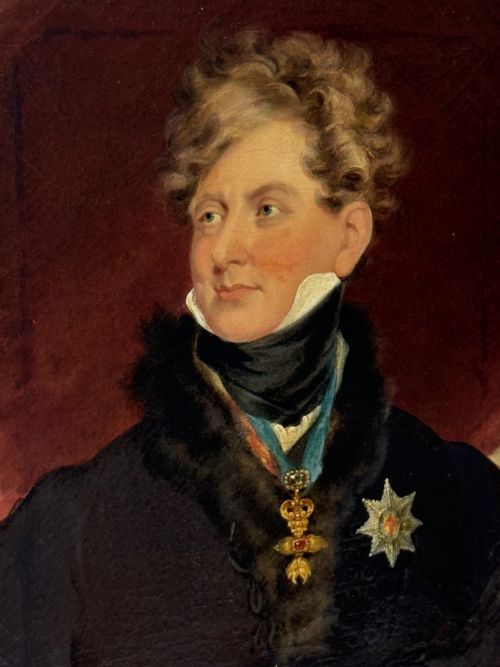 19TH CENTURY OIL PAINTING PORTRAIT ROYAL KING GEORGE IV ROYAL GARTER - ADDITIONAL PHOTO 29