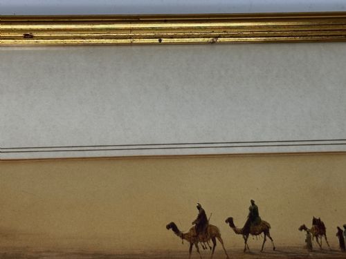 19TH CENTURY SUEZ CANAL GROUP OF BEDOUIN TRIBESMAN WITH CAMELS - ADDITIONAL PHOTO 2