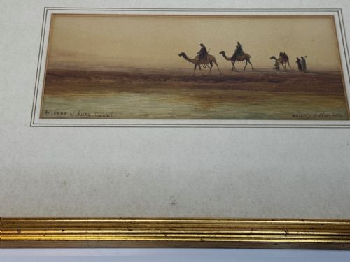 19TH CENTURY SUEZ CANAL GROUP OF BEDOUIN TRIBESMAN WITH CAMELS - ADDITIONAL PHOTO 4