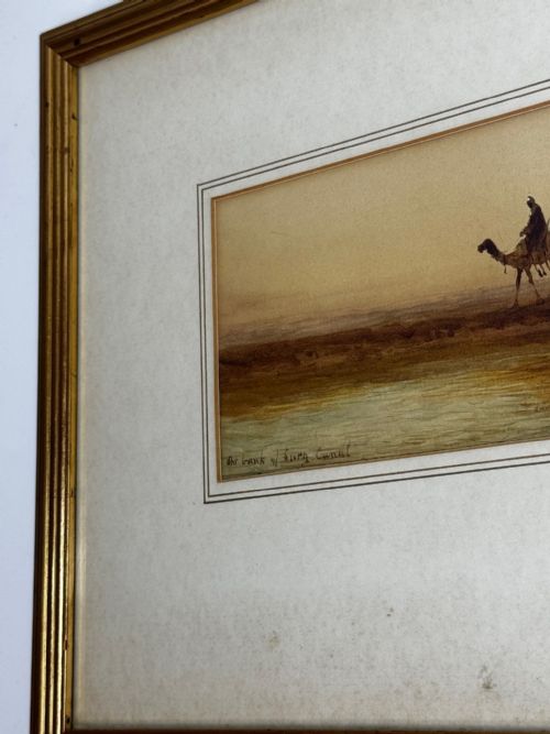19TH CENTURY SUEZ CANAL GROUP OF BEDOUIN TRIBESMAN WITH CAMELS - ADDITIONAL PHOTO 5