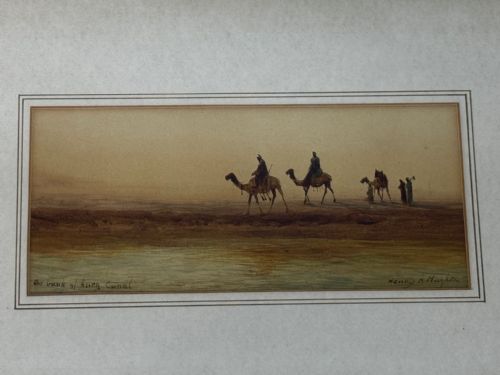 19TH CENTURY SUEZ CANAL GROUP OF BEDOUIN TRIBESMAN WITH CAMELS - ADDITIONAL PHOTO 10