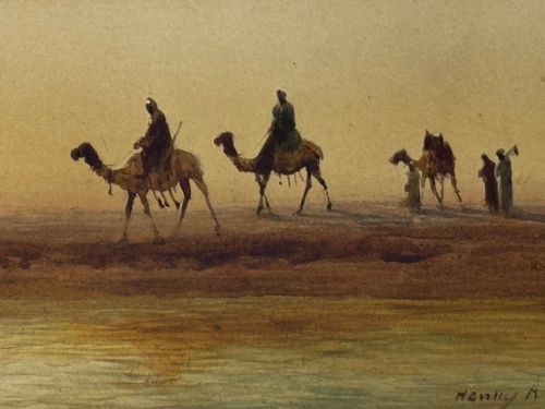 19TH CENTURY SUEZ CANAL GROUP OF BEDOUIN TRIBESMAN WITH CAMELS - ADDITIONAL PHOTO 11