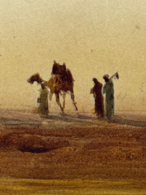 19TH CENTURY SUEZ CANAL GROUP OF BEDOUIN TRIBESMAN WITH CAMELS - ADDITIONAL PHOTO 17