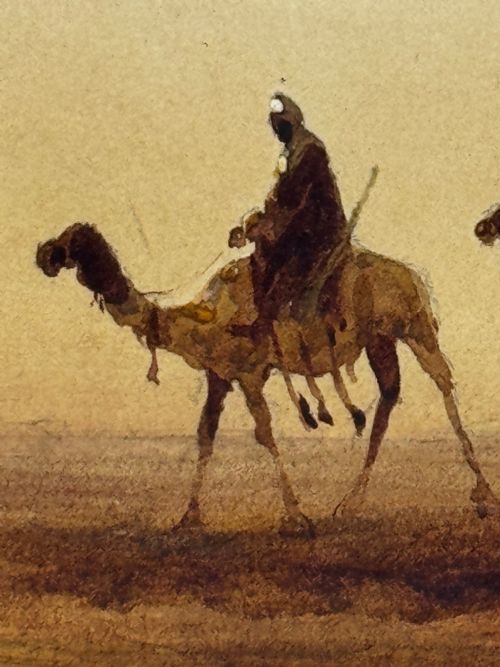 19TH CENTURY SUEZ CANAL GROUP OF BEDOUIN TRIBESMAN WITH CAMELS - ADDITIONAL PHOTO 20