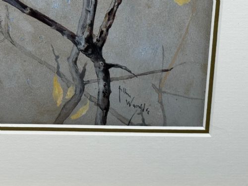 VICTORIAN WATERCOLOUR APPLE BLOSSOM BLUE TIT BIRD BY ARTHUR WARDLE - ADDITIONAL PHOTO 10