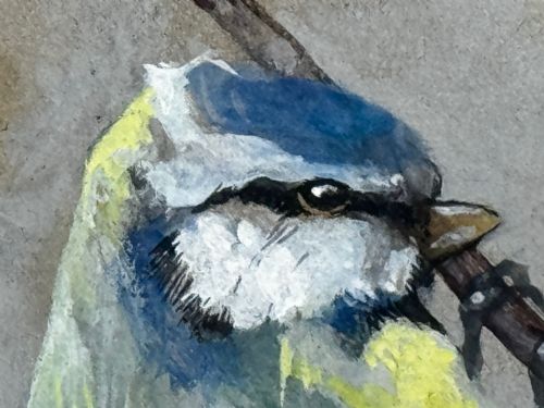 VICTORIAN WATERCOLOUR APPLE BLOSSOM BLUE TIT BIRD BY ARTHUR WARDLE - ADDITIONAL PHOTO 25