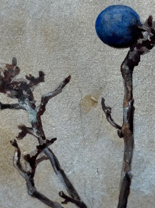 VICTORIAN WATERCOLOUR APPLE BLOSSOM BLUE TIT BIRD BY ARTHUR WARDLE - ADDITIONAL PHOTO 29