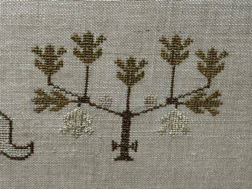 19TH CENTURY TAPESTRY SAMPLER BY RACHEL 1831 OSWESTRY NATIONAL SCHOOL - ADDITIONAL PHOTO 13