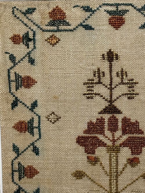 19TH CENTURY TAPESTRY SAMPLER BY RACHEL 1831 OSWESTRY NATIONAL SCHOOL - ADDITIONAL PHOTO 19