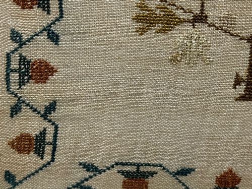 19TH CENTURY TAPESTRY SAMPLER BY RACHEL 1831 OSWESTRY NATIONAL SCHOOL - ADDITIONAL PHOTO 24