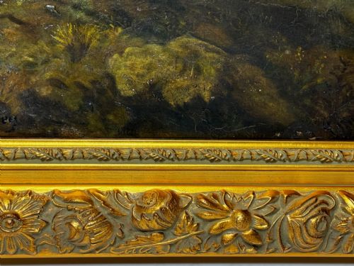 FRENCH HUNTSMAN OIL PAINTING HOT PURSUIT BY GUILLAUME URBAN RGAMEY - ADDITIONAL PHOTO 5