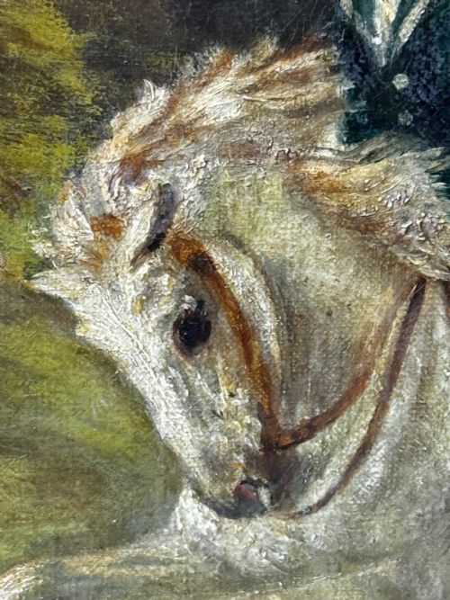 FRENCH HUNTSMAN OIL PAINTING HOT PURSUIT BY GUILLAUME URBAN RGAMEY - ADDITIONAL PHOTO 19