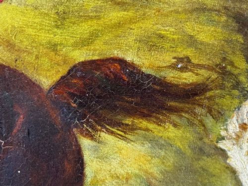 FRENCH HUNTSMAN OIL PAINTING HOT PURSUIT BY GUILLAUME URBAN RGAMEY - ADDITIONAL PHOTO 25