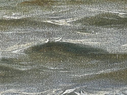OIL PAINTING ON TYNE GROYNE HERD LIGHTHOUSE BY JOHN DAVISON LIDDELL - ADDITIONAL PHOTO 15