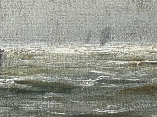 OIL PAINTING ON TYNE GROYNE HERD LIGHTHOUSE BY JOHN DAVISON LIDDELL - ADDITIONAL PHOTO 22