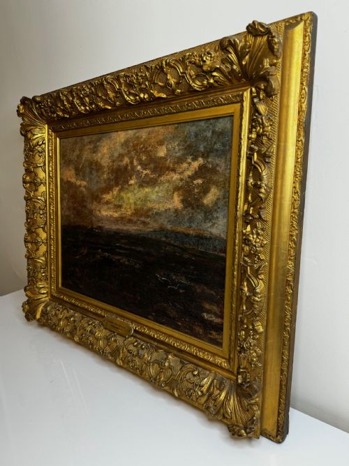 OIL PAINTING YORKSHIRE MOOR HIGH ELDWICK BY JOHN WILLIAM BUXTON KNIGHT - ADDITIONAL PHOTO 8
