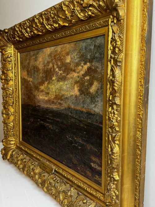 OIL PAINTING YORKSHIRE MOOR HIGH ELDWICK BY JOHN WILLIAM BUXTON KNIGHT - ADDITIONAL PHOTO 9