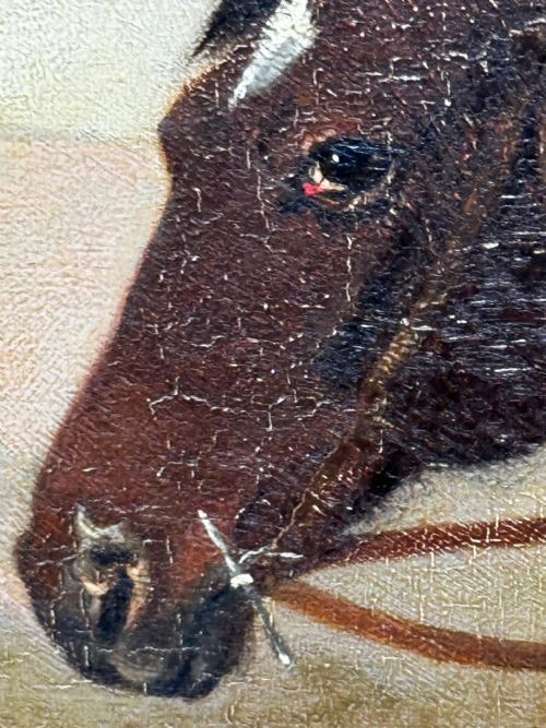 OIL PAINTING THE CLANDON HARRIERS HUNT JOHN IMMS OF RINGMER - ADDITIONAL PHOTO 25