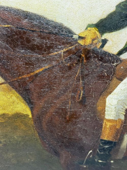 OIL PAINTING THE CLANDON HARRIERS HUNT JOHN IMMS OF RINGMER - ADDITIONAL PHOTO 27