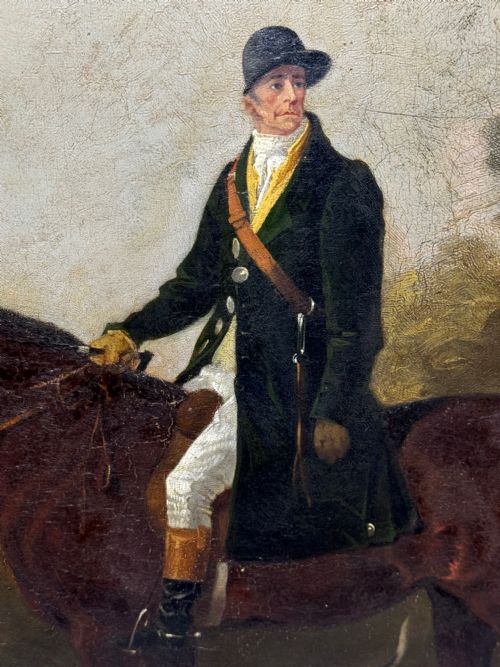 OIL PAINTING THE CLANDON HARRIERS HUNT JOHN IMMS OF RINGMER - ADDITIONAL PHOTO 28