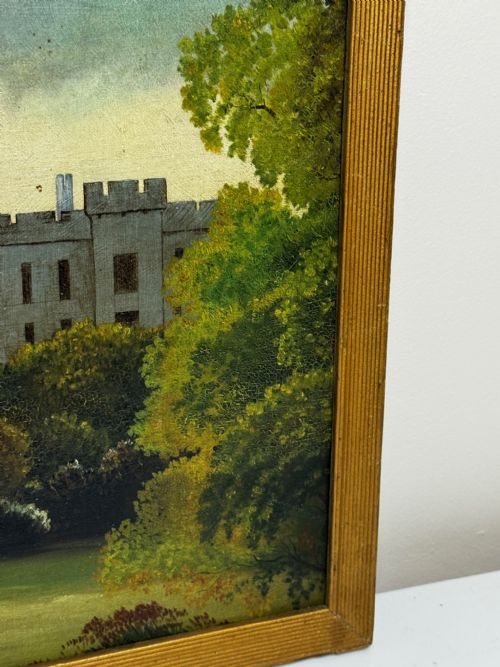 VICTORIAN OIL PAINTING HISTORIC ARUNDEL CASTLE AFTER JAMES CANTER - ADDITIONAL PHOTO 1