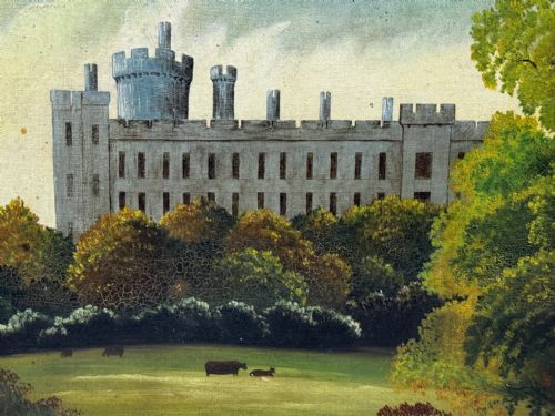 VICTORIAN OIL PAINTING HISTORIC ARUNDEL CASTLE AFTER JAMES CANTER - ADDITIONAL PHOTO 3