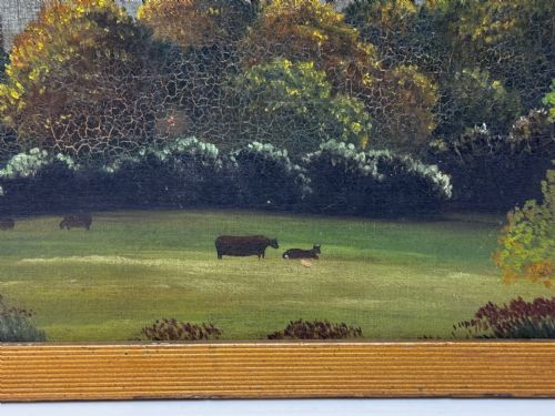 VICTORIAN OIL PAINTING HISTORIC ARUNDEL CASTLE AFTER JAMES CANTER - ADDITIONAL PHOTO 4