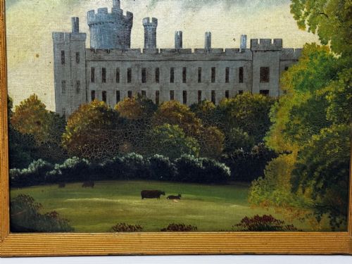 VICTORIAN OIL PAINTING HISTORIC ARUNDEL CASTLE AFTER JAMES CANTER - ADDITIONAL PHOTO 5